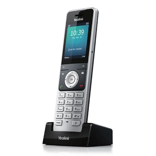 Yealink W56H Cordless DECT IP Phone Handset, Wireless, HD Audio Quality, Quick USB Charging, High...