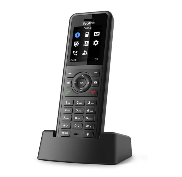 Yealink W57R Professional Business DECT Handset, 1.8' Color Screen, HD Voice, up to 40 hrs talk t...