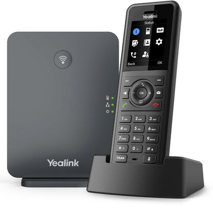 Yealink W77P High-Performance IP DECT Solution including W57R Rugged Handset And W70B Base Statio...