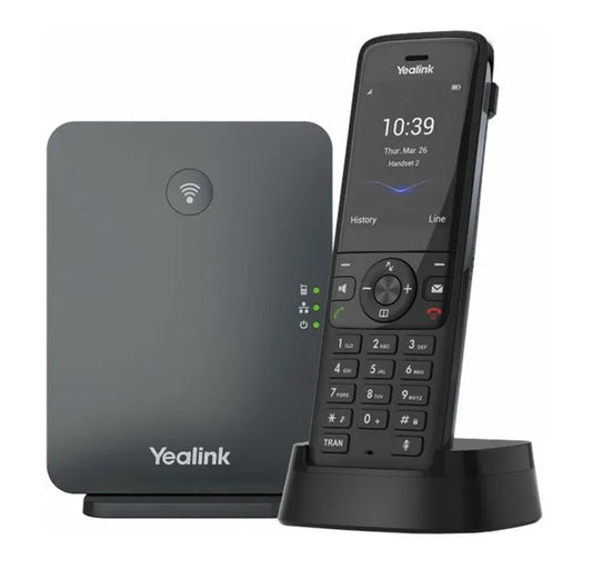 Yealink W78P Wireless DECT Phone System, Solution including W70B Base Station and 1x W78H Handset...