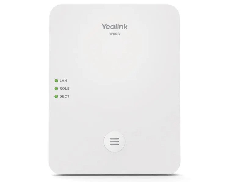 Yealink W80B Wireless DECT IP Multi-Cell System Solution, Up to 100 parallel calls, Up to 100 han...