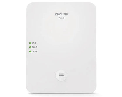 Yealink W80B Wireless DECT IP Multi-Cell System Solution, Up to 100 parallel calls, Up to 100 han...