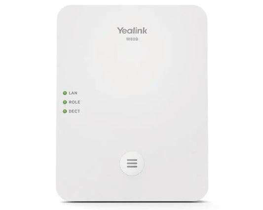 Yealink W80B Wireless DECT IP Multi-Cell System Solution, Up to 100 parallel calls, Up to 100 han...
