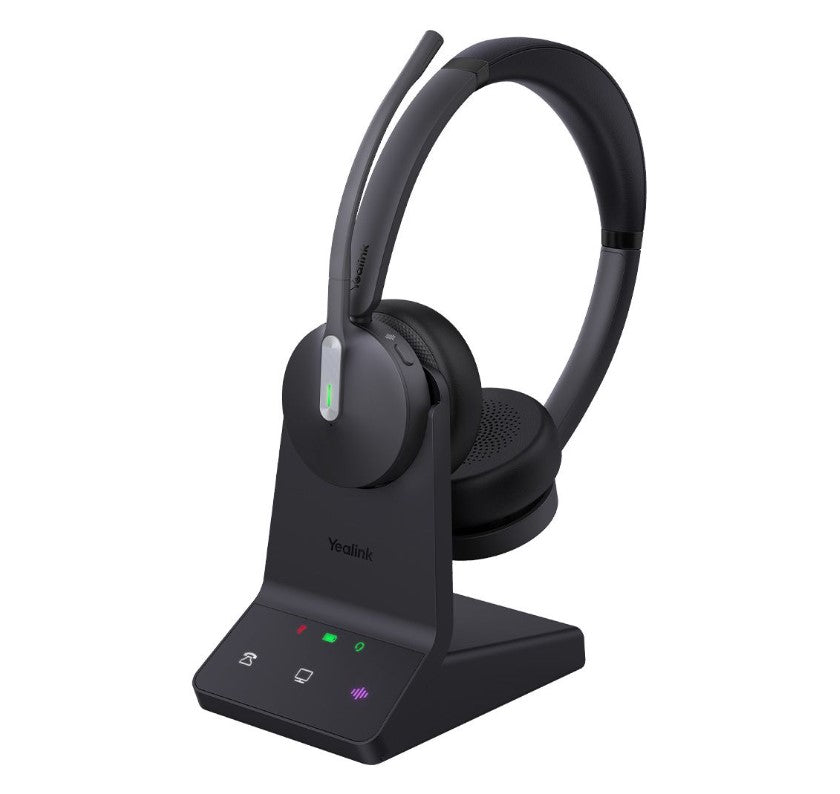 Yealink WH64 Dual UC DECT Wireless Headset, DECT  Bluetooth Wireless Technology,3-Mic Noise Cance...