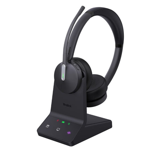 Yealink WH64 Dual UC DECT Wireless Headset, DECT  Bluetooth Wireless Technology,3-Mic Noise Cance...