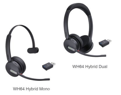 Yealink WH64 Hybrid Mono with Charging Stand DECT Wireless Headset, DECT  Bluetooth Hybrid Wirele... - Image 2