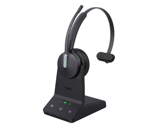 Yealink WH64 Mono Teams DECT Wireless Headset, DECT  Bluetooth Wireless Technology, 3-Mic Noise C...