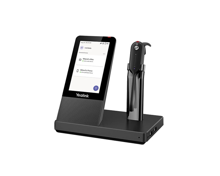 Yealink WH67 Teams DECT Wireless Convertible Headset, UC Workstation, HD Voice,2-Mic Noise Cancel...