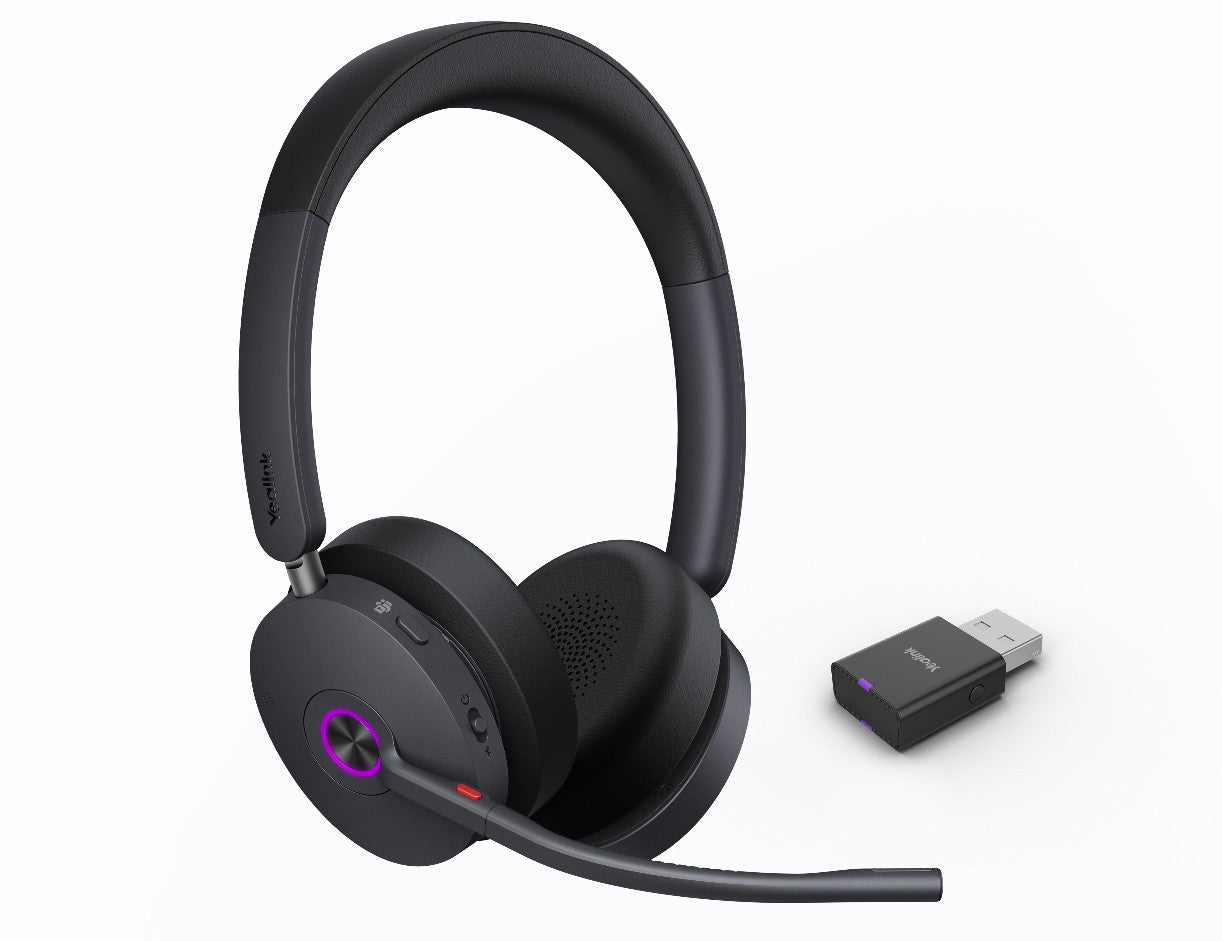 Yealink WH68 Hybrid Dual Teams   DECT  Bluetooth Hybrid Wireless Technology, 4-Mic Hybrid ANC, 4...