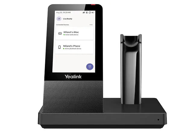 Yealink WHB670 Replacement DECT Base with Touch Screen for WH67 MS and UC Headsets - VOIP Headsets
