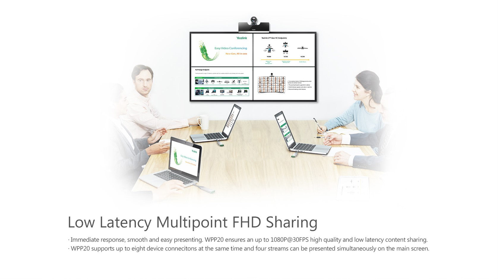 Yealink WPP20 Wireless Presentation Pod, To Suit Conference Systems, Combining A Self-Built 5G Wi... - Image 3