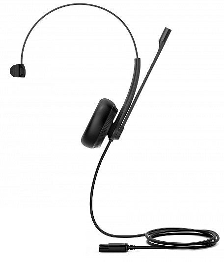 Yealink YHM341 Wideband QD Mono Headset, Leather Ear Cushion, For Yealink IP Phones, QD cord not...