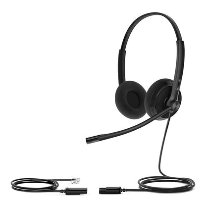 Yealink YHS34 Lite Dual Wired Headset with QD to RJ Port, Wideband Noise-Canceling Headset, Binau... - Image 2