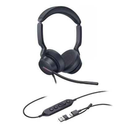 Yealink YHS36 E2 Dual, wired binaural, plug-and-play RJ9 connectivity, wideband HD audio, noise-c... - Image 2