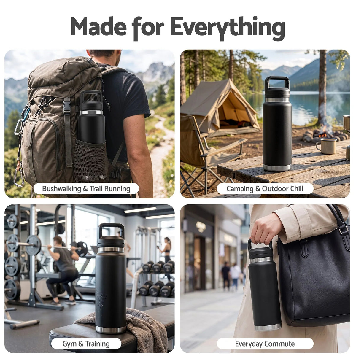 Everfit 750ML Insulated Water Bottle Stainless Steel Drink Bottle - Image 9