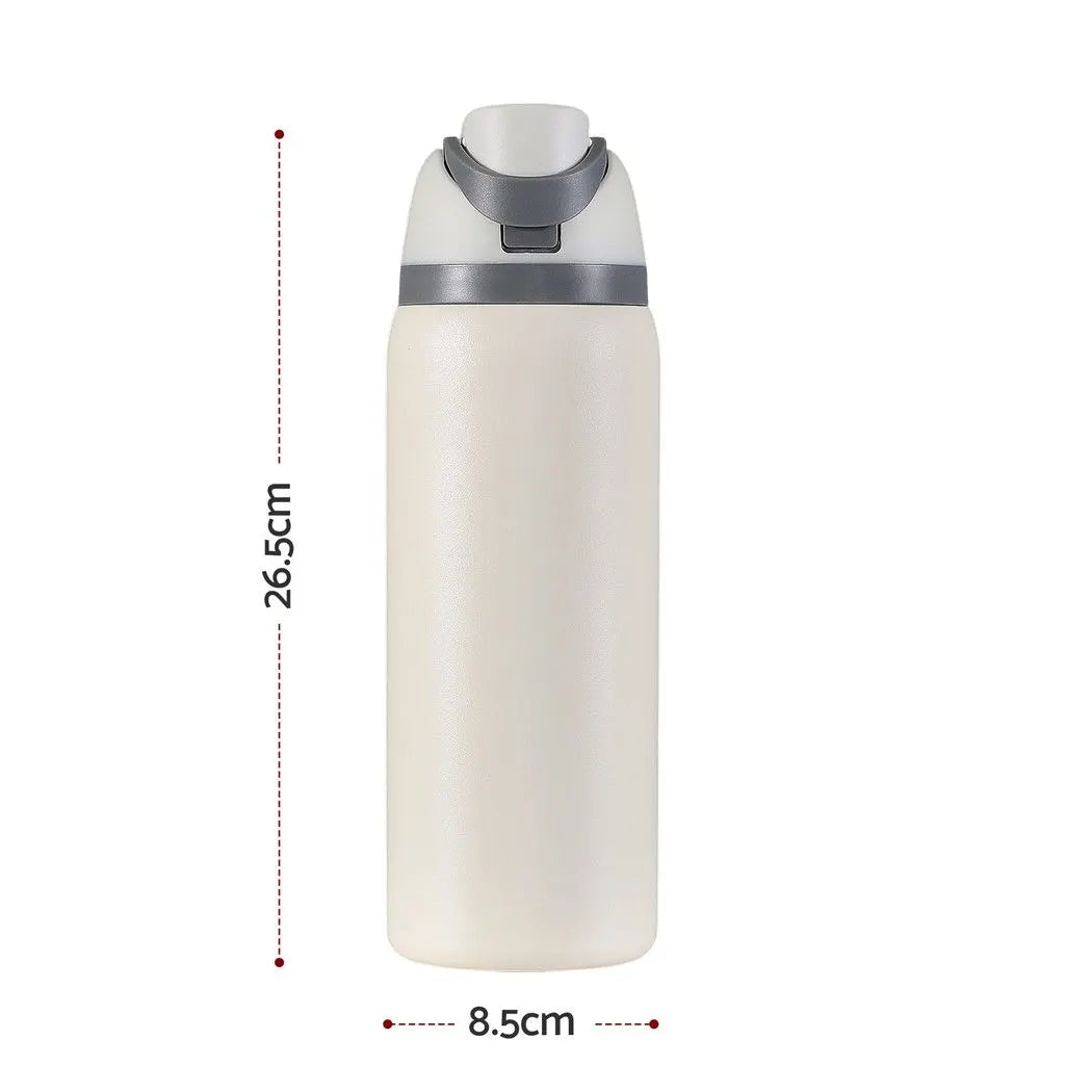 Everfit 950ML Insulated Water Bottle with Straw Stainless Steel Drink Bottle - Image 3