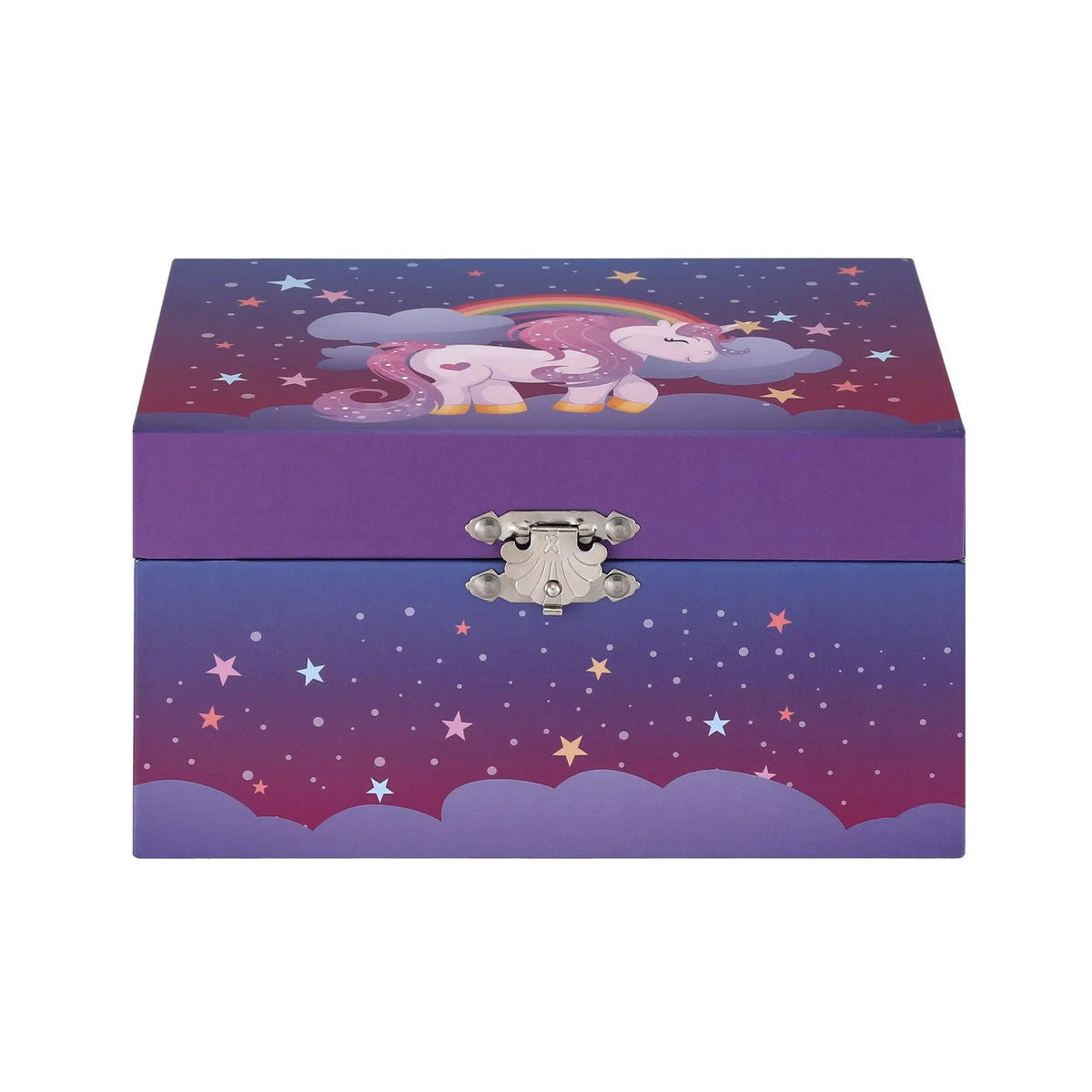 Keezi Kids Jewellery Box Organiser for Girls Kids Music Box Unicorn Purple - Image 4