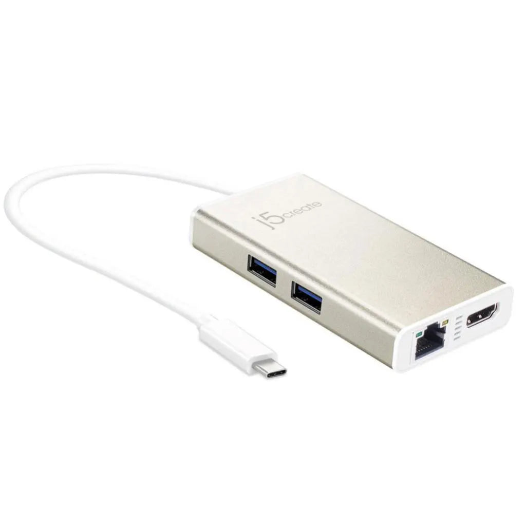 J5create Type-C to HDMI & GigaLAN & USB - Notebook Accessories