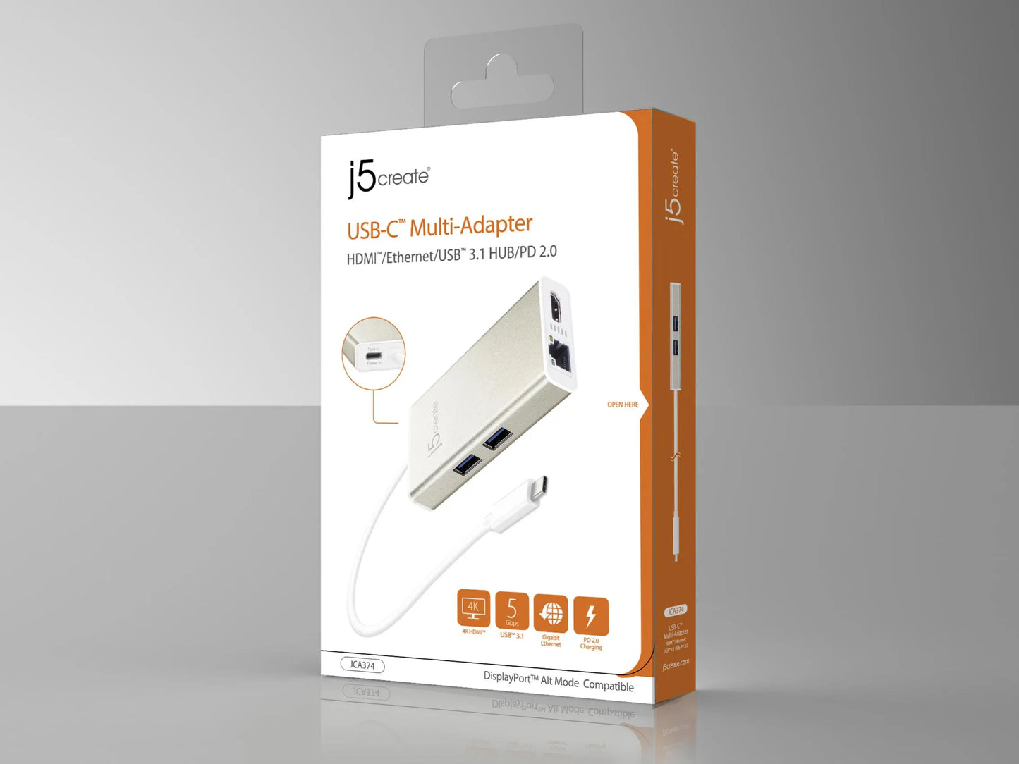J5create Type-C to HDMI & GigaLAN & USB - Notebook Accessories - Image 5