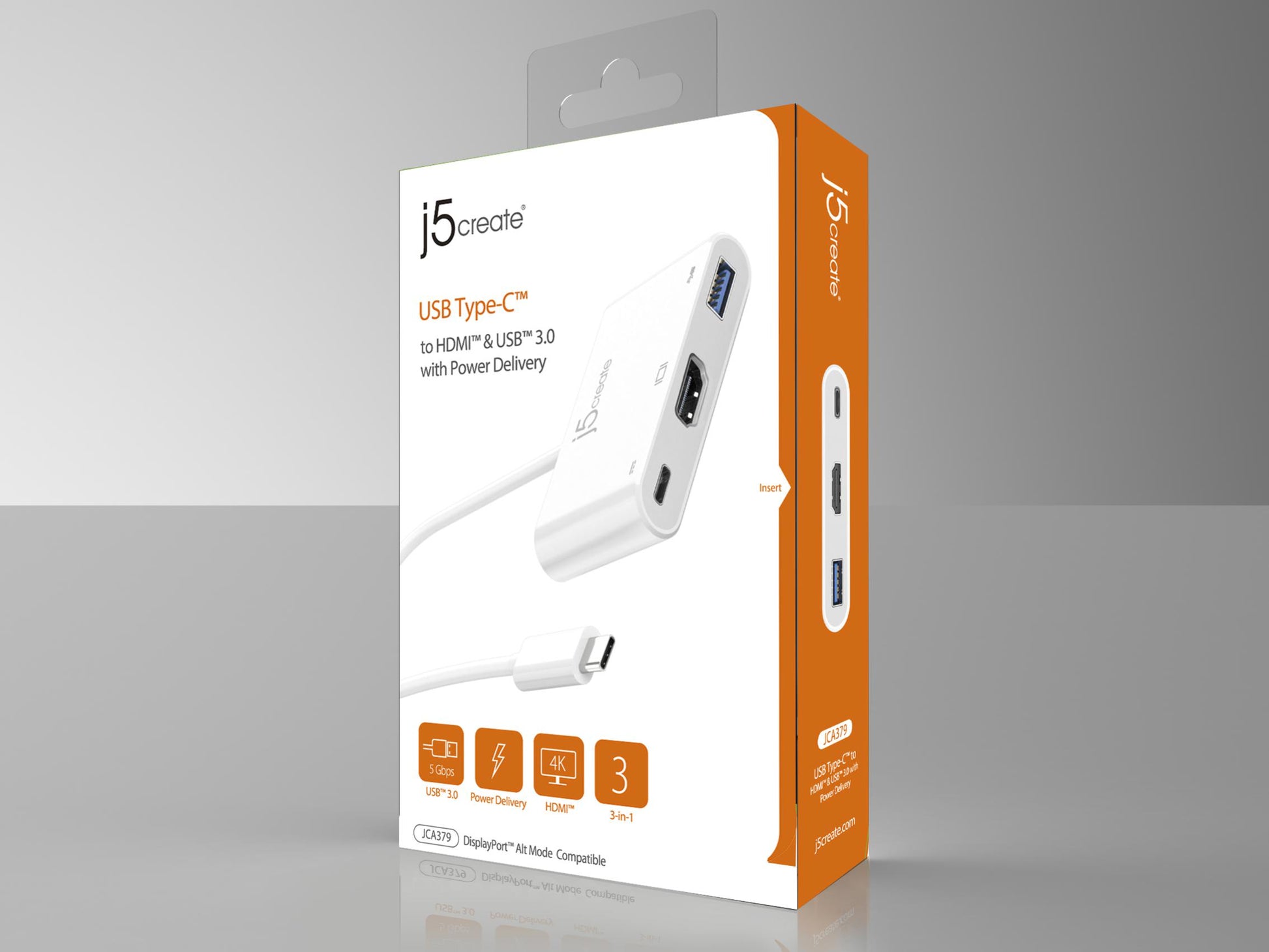 J5create USB Type-C to HDMI &USB 3.0 - Notebook Accessories - Image 3