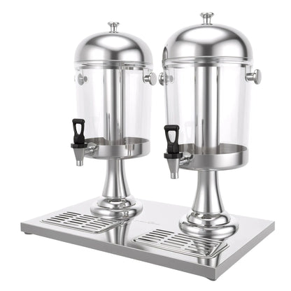 5-Star Chef 16L Dual Tank Juice Dispenser Drink Beverage Server Ice Tubes - Image 9