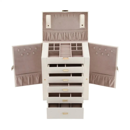 Embellir Jewellery Box 6 Layer Organiser Large Display Case Storage - Image 3