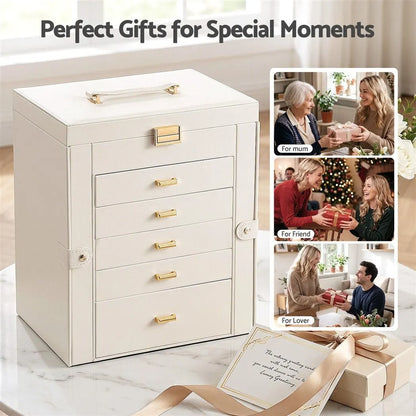 Embellir Jewellery Box 6 Layer Organiser Large Display Case Storage - Image 9