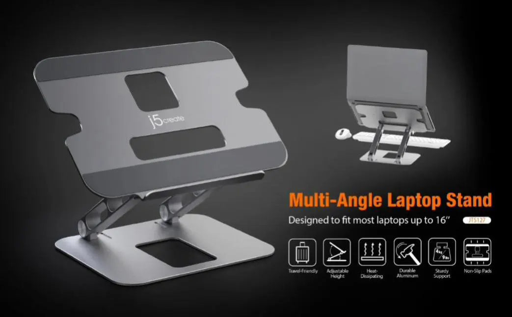 J5create Multi-Angle Laptop Stand - Notebook Accessories - Image 3