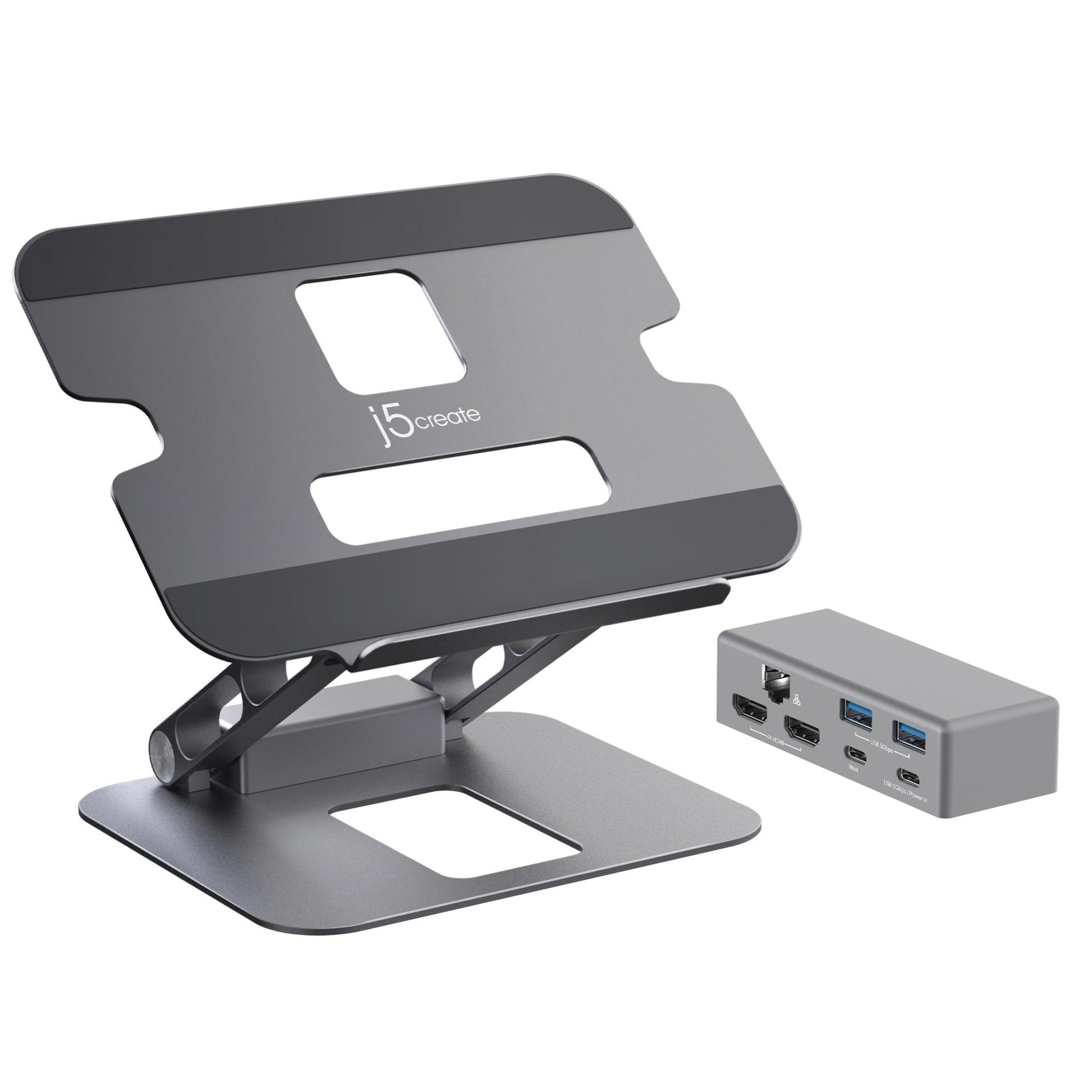 J5create Multi-Angle Dual Docking Stand - Docking Stations