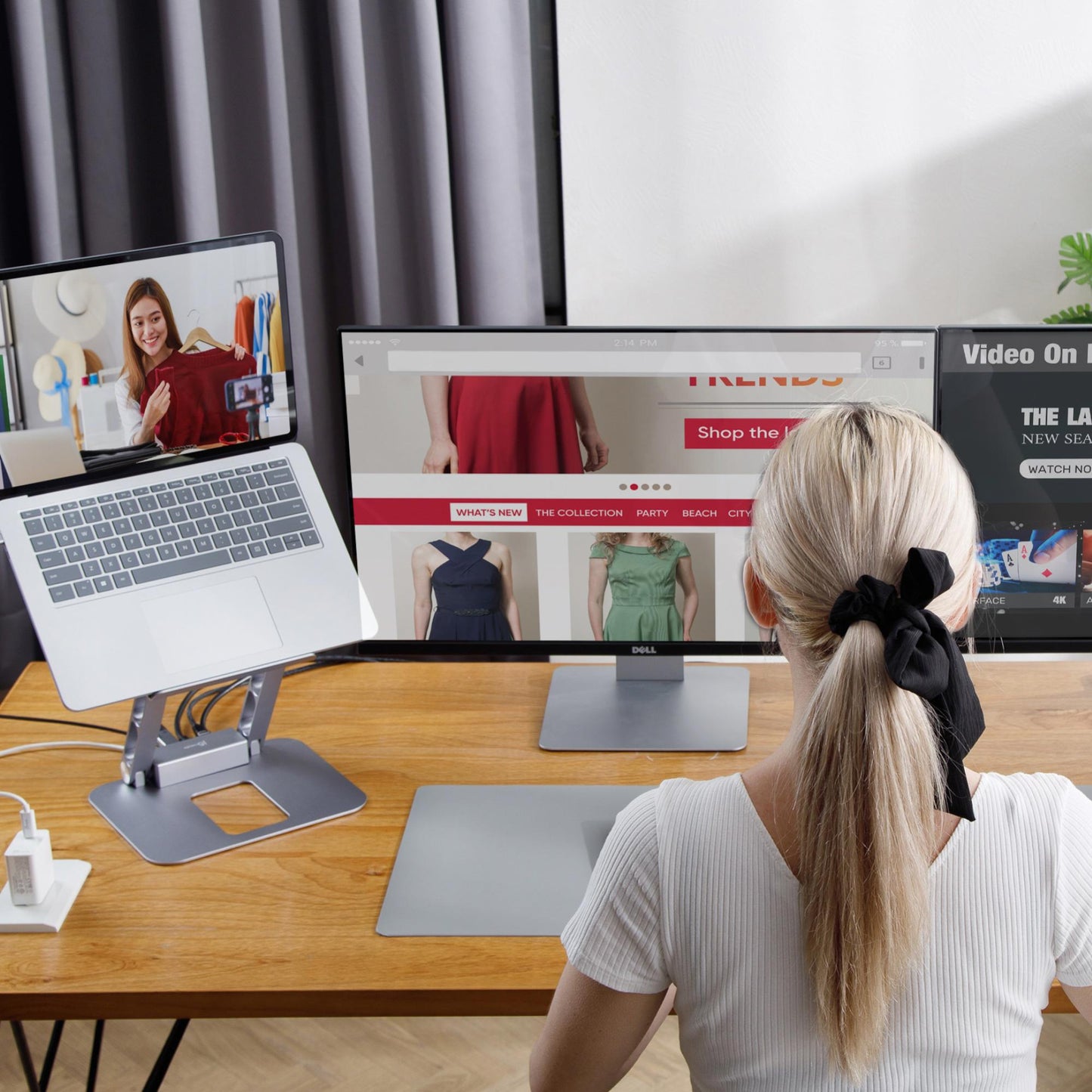 J5create Multi-Angle Dual Docking Stand - Docking Stations - Image 4