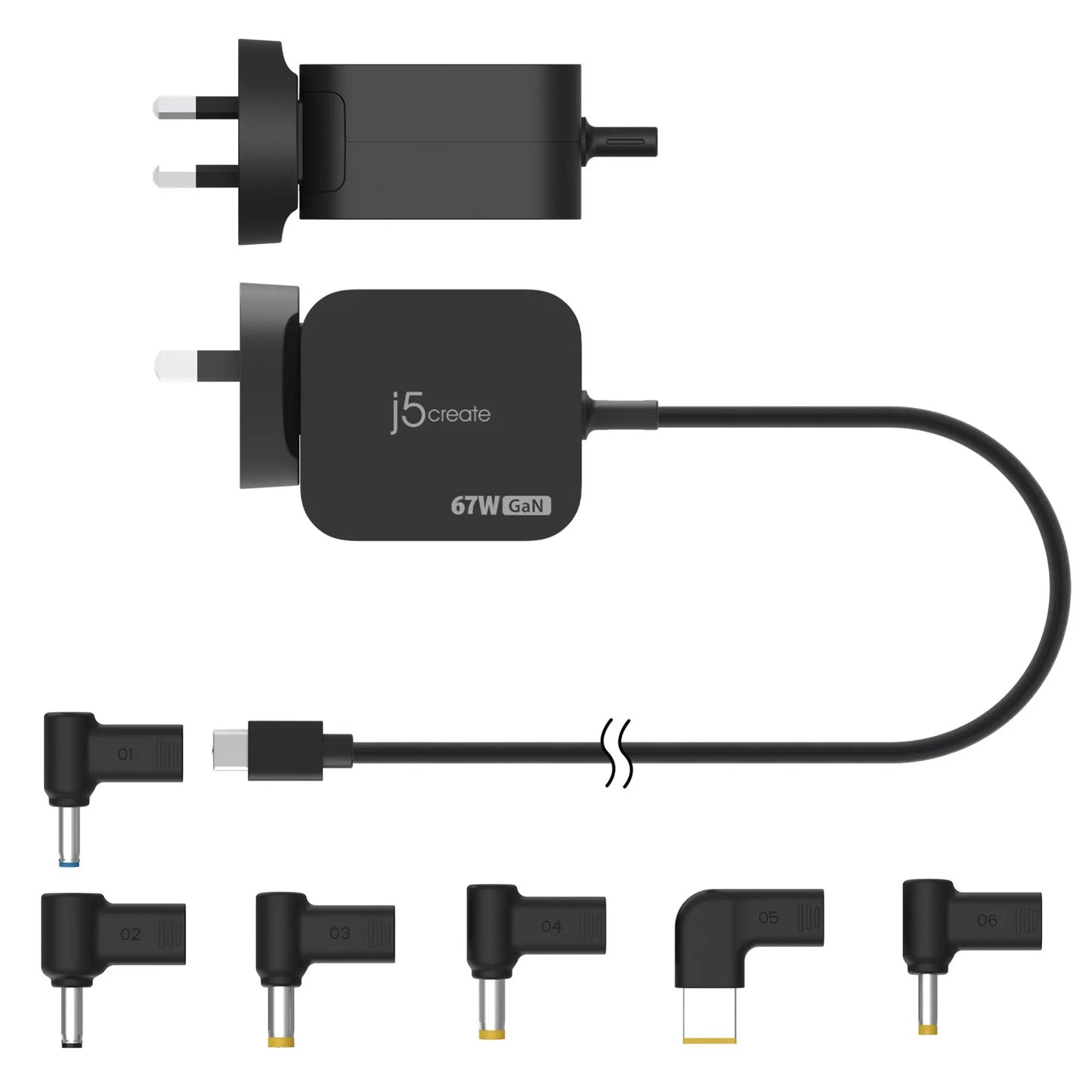 J5create JUP1565DCU 67W GaN PD USB-C - USB - Devices - Image 3