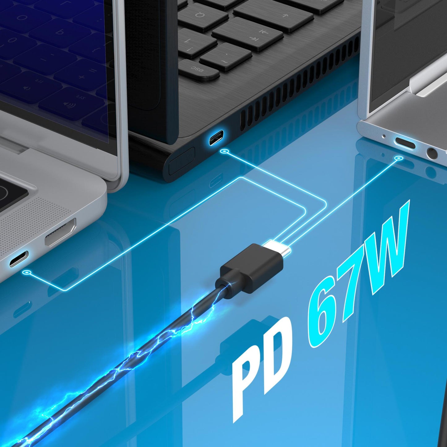 J5create JUP1565DCU 67W GaN PD USB-C - USB - Devices - Image 6