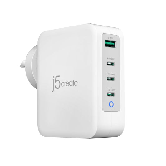 J5create JUP43130 130W GaN USB-C 4-Port - USB - Devices