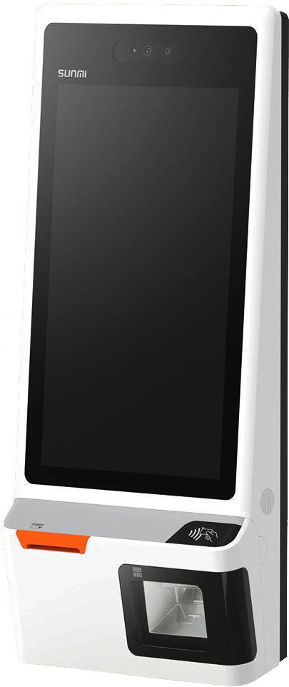 SUNMI K2 KIOSK W/SCANNER RCPT PRINTER WALL HANGER 23.8" AND - Kiosks