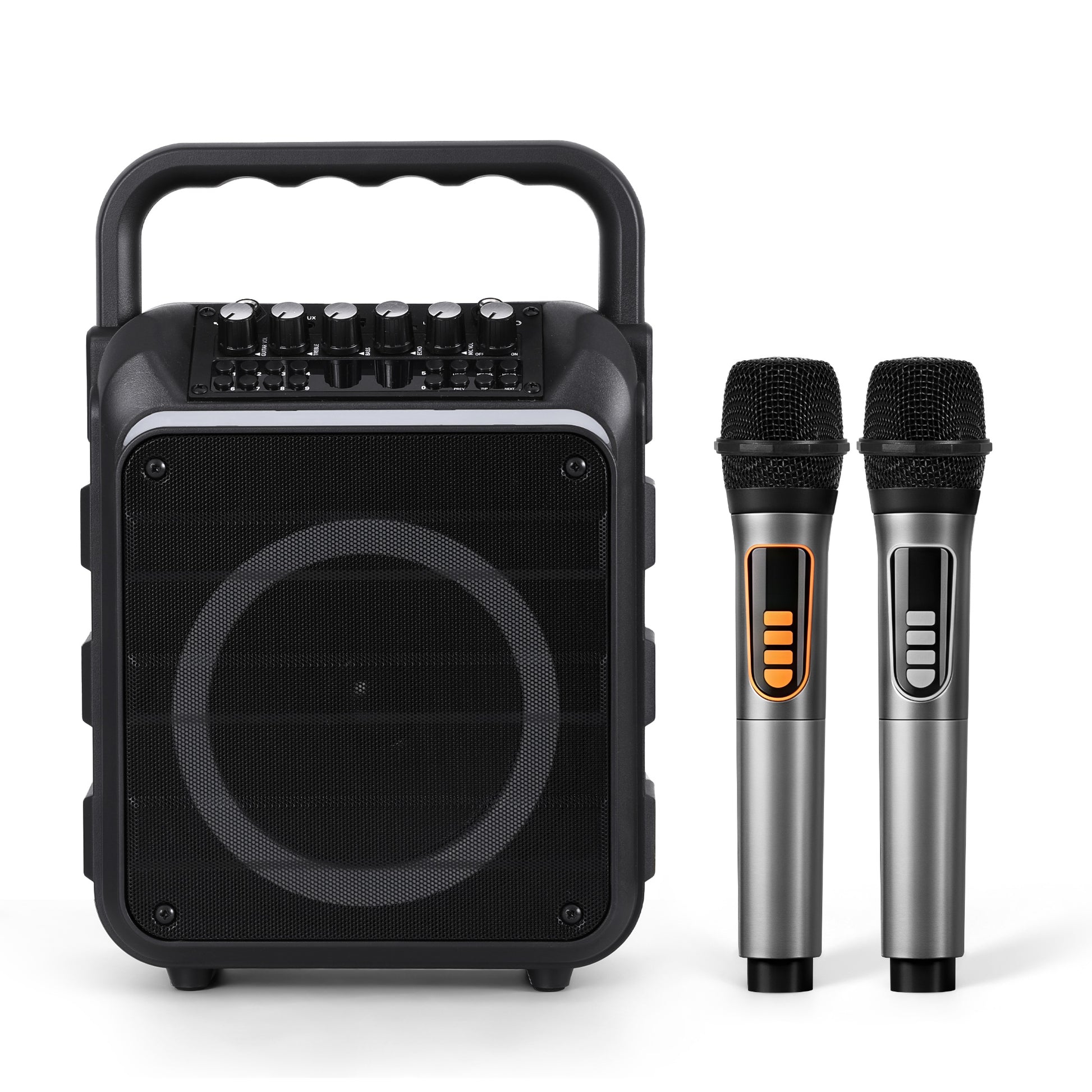 Alpha Portable Karaoke Machine with 2 Wireless Microphones Bluetooth 5.3 - Image 3
