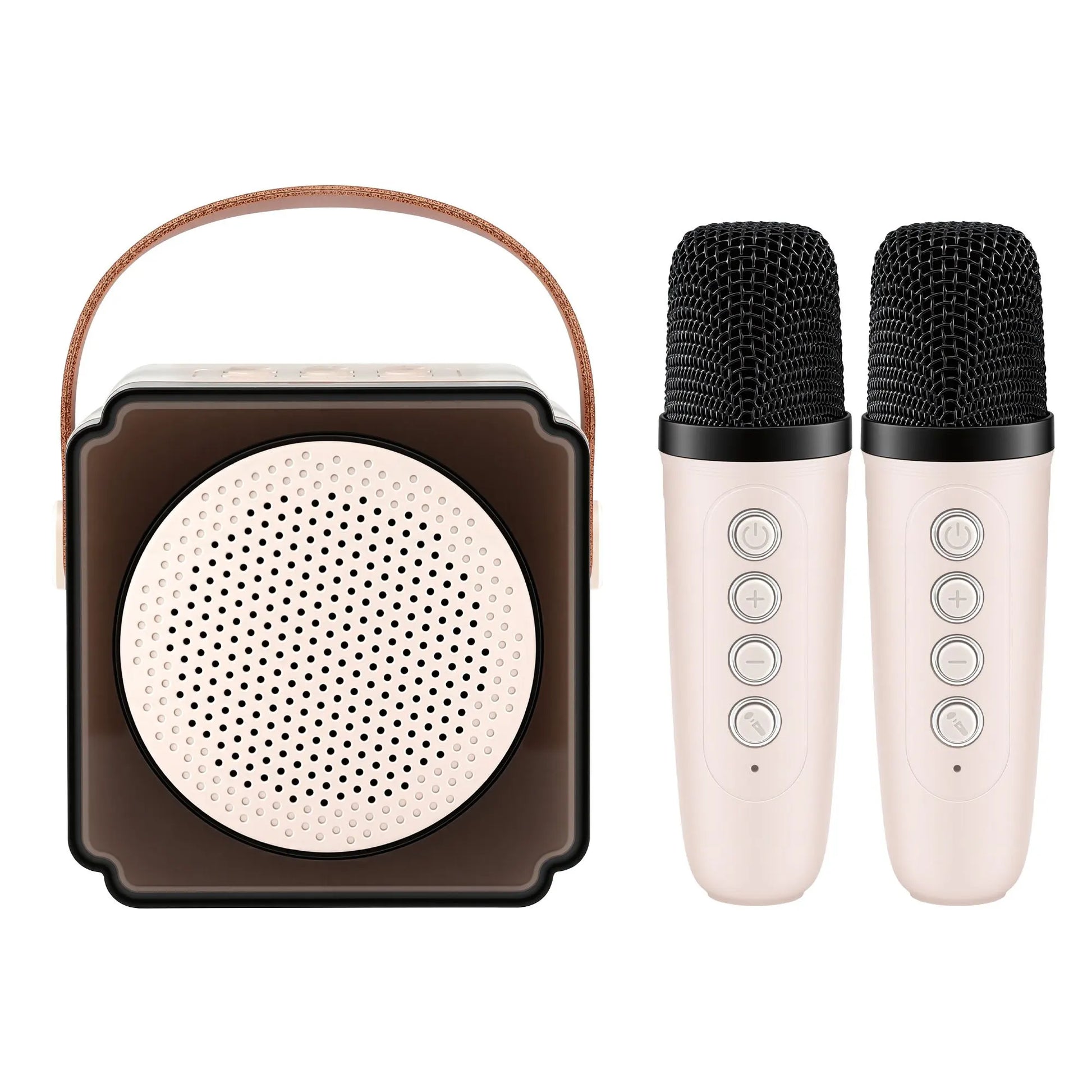 Alpha Mini Portable Karaoke Machine for Adults Kids with 2 Wireless Microphones - Image 3