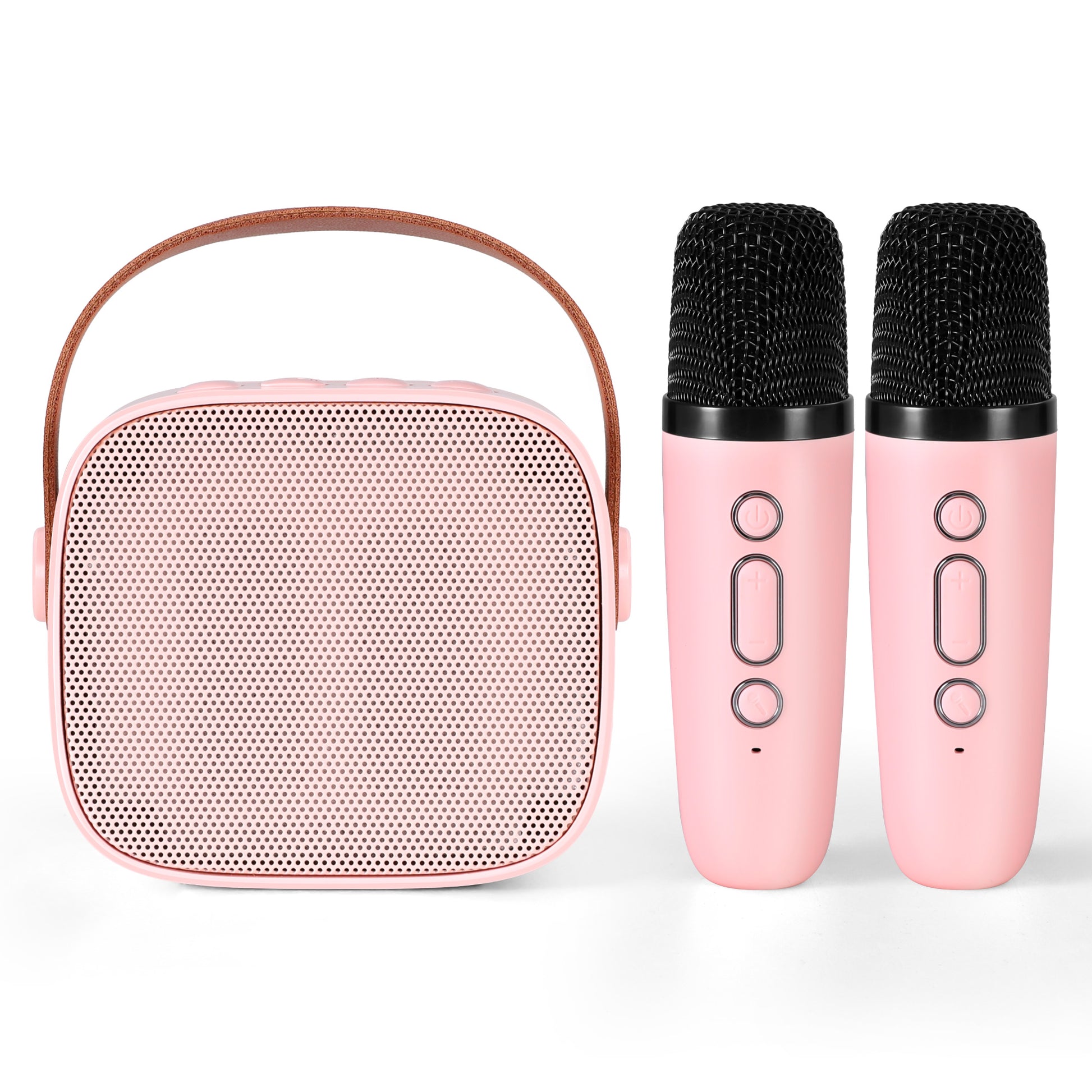 Alpha Mini Portable Karaoke Machine for Adults Kids with 2 Wireless Microphones - Image 3