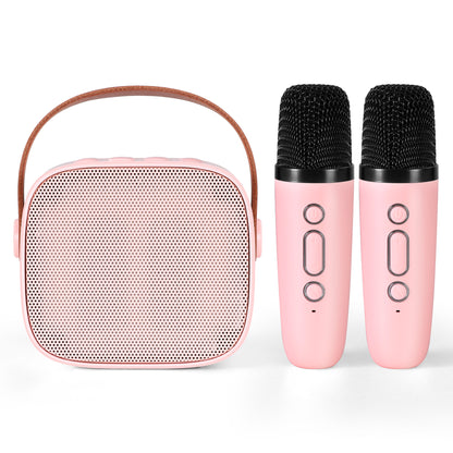 Alpha Mini Portable Karaoke Machine for Adults Kids with 2 Wireless Microphones - Image 3