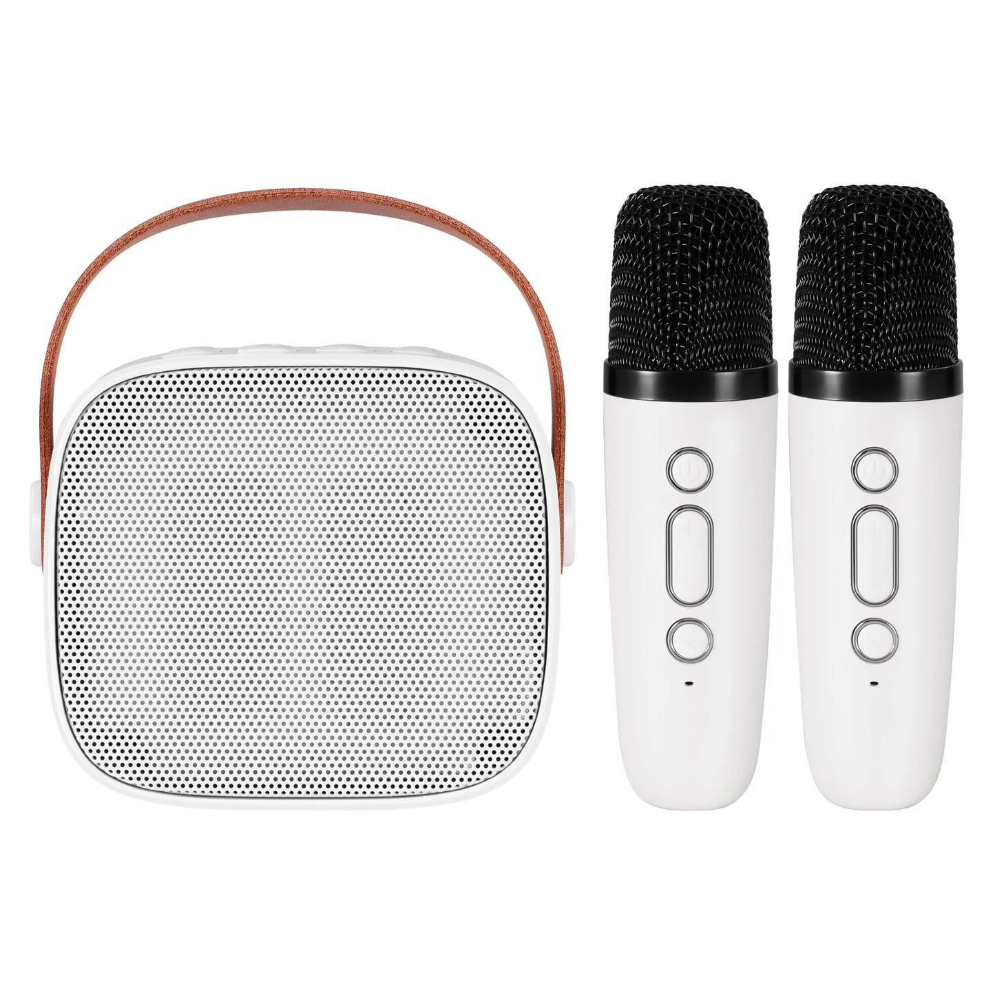 Alpha Mini Portable Karaoke Machine for Adults Kids with 2 Wireless Microphones - Image 3