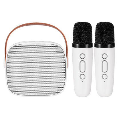 Alpha Mini Portable Karaoke Machine for Adults Kids with 2 Wireless Microphones - Image 3