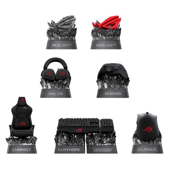 ASUS ROG Keycap Mystery Box Edition 20, Collectible Mechanical Keycap, Cross-Switch Compatible, R...
