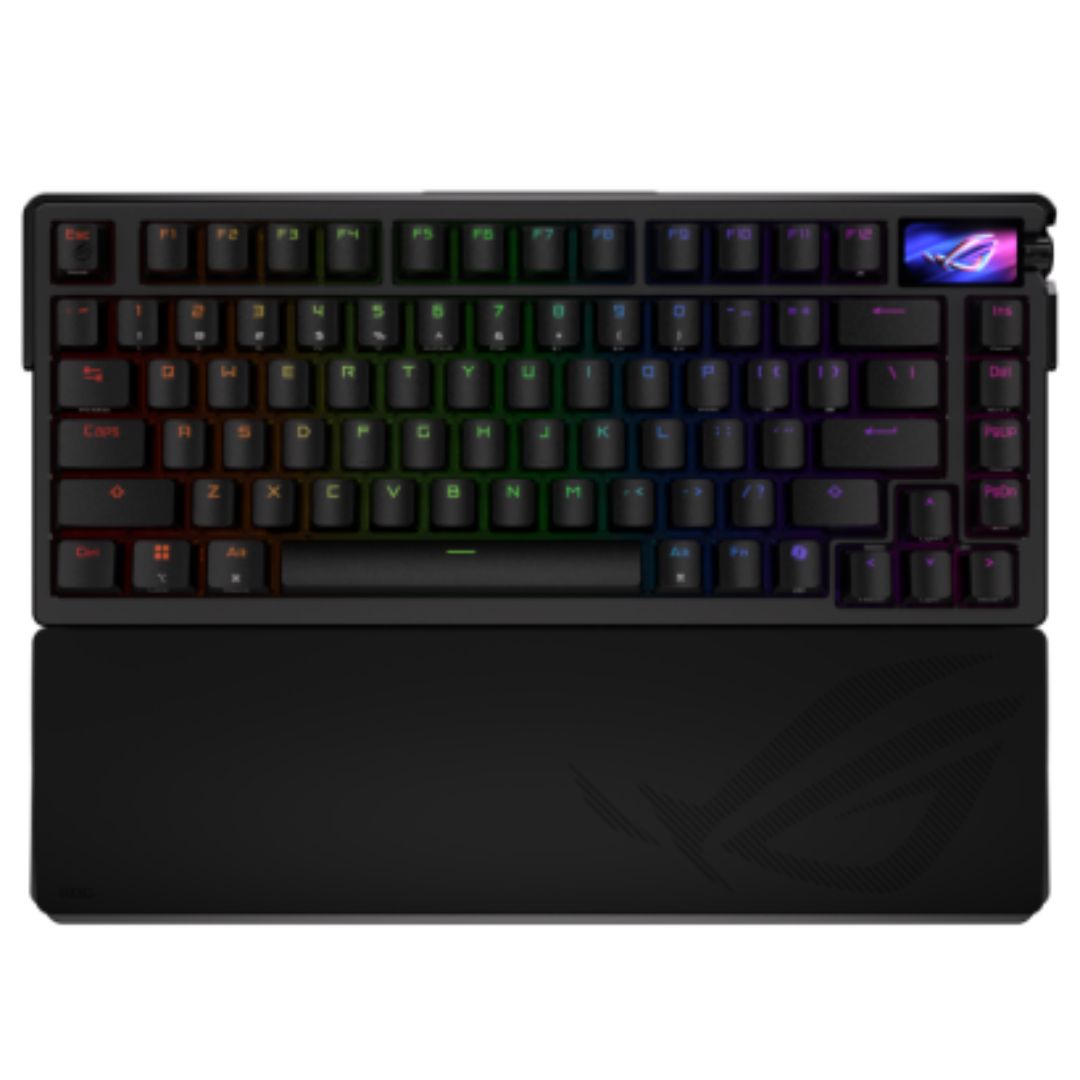 ASUS ROG Azoth Extreme Storm SWITCH, ROG NX Mechanical, Full-Color OLED Touchscreen, 8000Hz with...