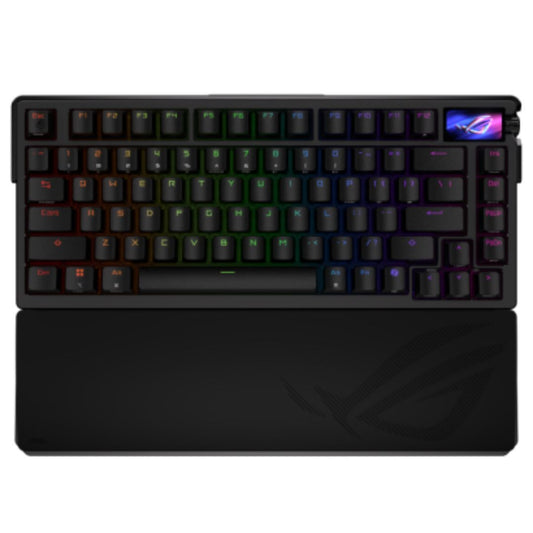 ASUS ROG Azoth Extreme Snow SWITCH, ROG NX Mechanical, Full-Color OLED Touchscreen, 8000Hz with R...