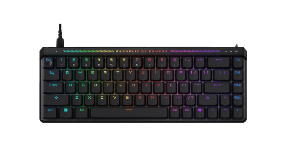 ASUS ROG Falchion Ace HFX 65% Compact Gaming Keyboard, Magnetic Switches,  Interactive Touch Pane...