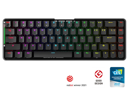 ASUS M601 ROG FALCHION NX Red Switch Compact 65% Wireless Mechanical Gaming Keyboard, 68 Keys, In...