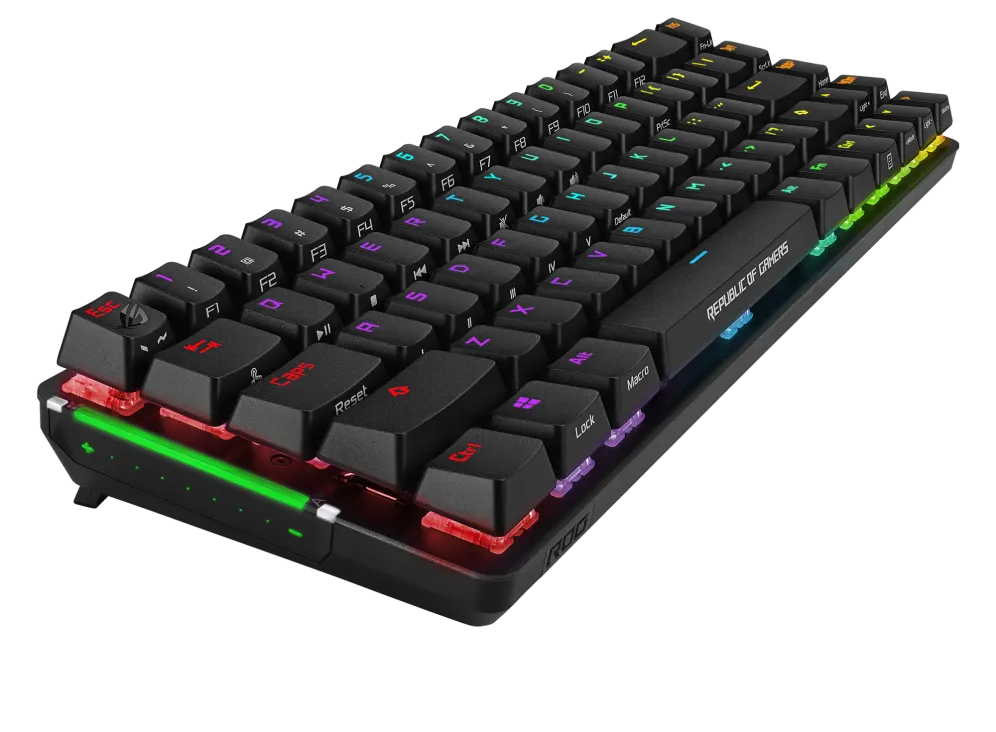 ASUS M601 ROG FALCHION NX Red Switch Compact 65% Wireless Mechanical Gaming Keyboard, 68 Keys, In... - Image 2