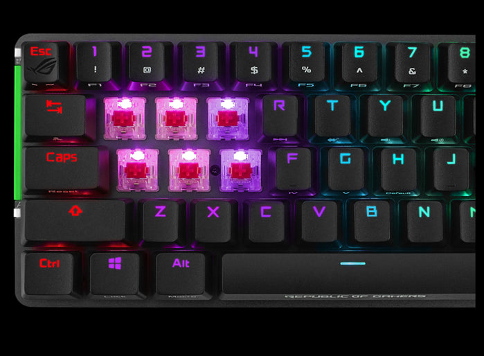 ASUS M601 ROG FALCHION NX Red Switch Compact 65% Wireless Mechanical Gaming Keyboard, 68 Keys, In... - Image 3