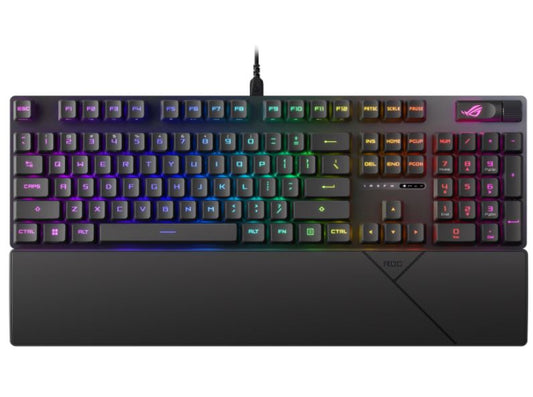 ASUS ROG STRIX SCOPE II RX Red Switch Optical Gaming Keyboard,IP57 Waterproof Protection, Streami...