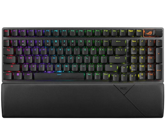 ASUS ROG STRIX SCOPE II 96 WL Snow Switch NX Wireless Gaming Mechanical Keyboard, Tri-mode Connec...