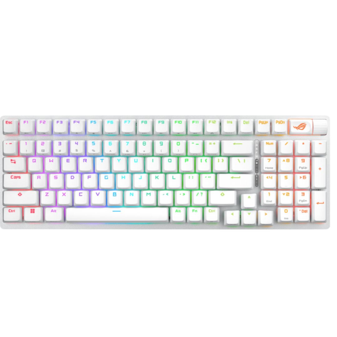 ASUS ROG STRIX SCOPE II 96 WL Snow Switch NX Wireless Gaming Mechanical Keyboard, Tri-mode Connec... - Image 4